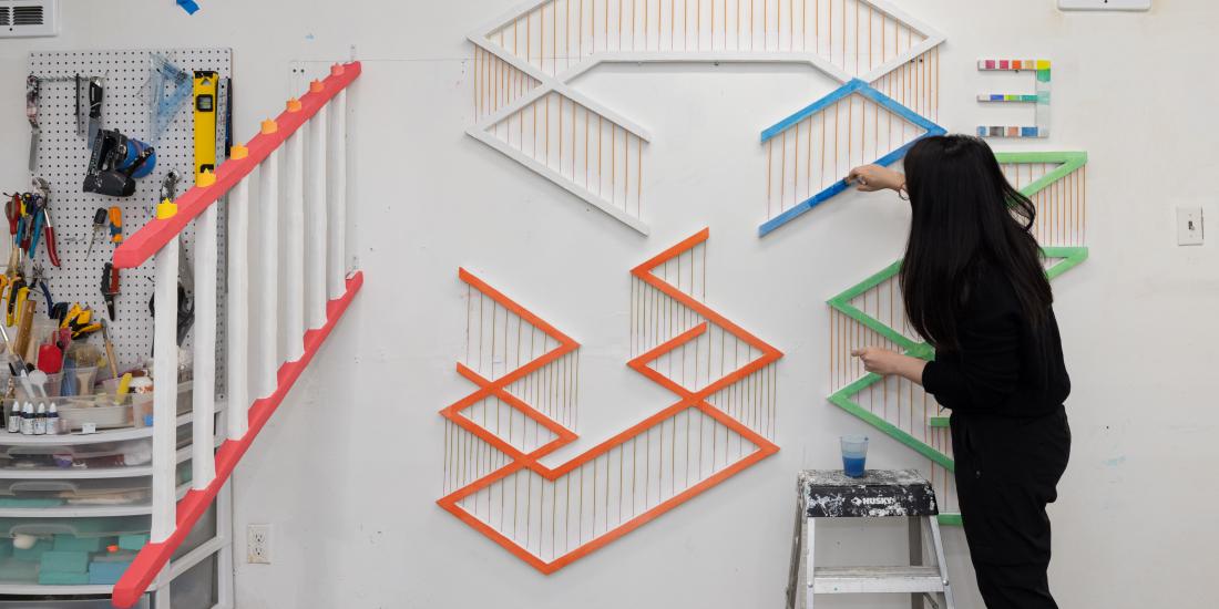 Anne Wu in her studio