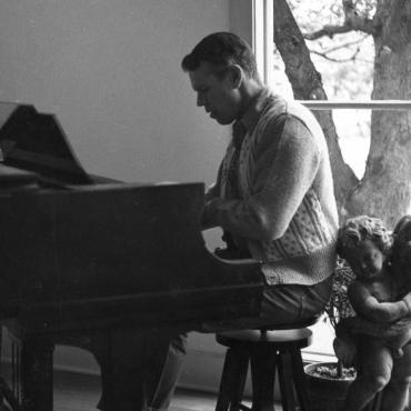 Jerome at his piano.