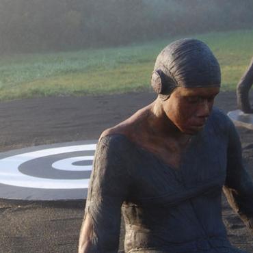 Michael Richards, Are You Down?, Franconia Sculpture Park. Photo by Glenn Gordon.